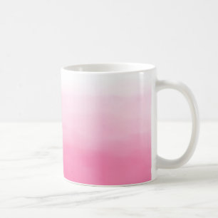 Bright Pink Watercolor Ombre Mug