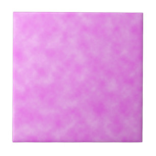 Bright Pinkish Purple Cloudy Pattern Design Tile