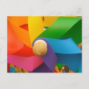 Bright Pinwheel postcard