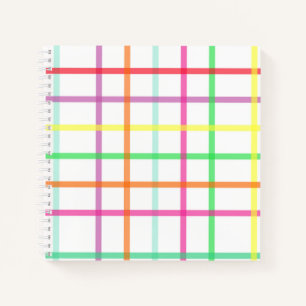 Bright Plaid Notebook