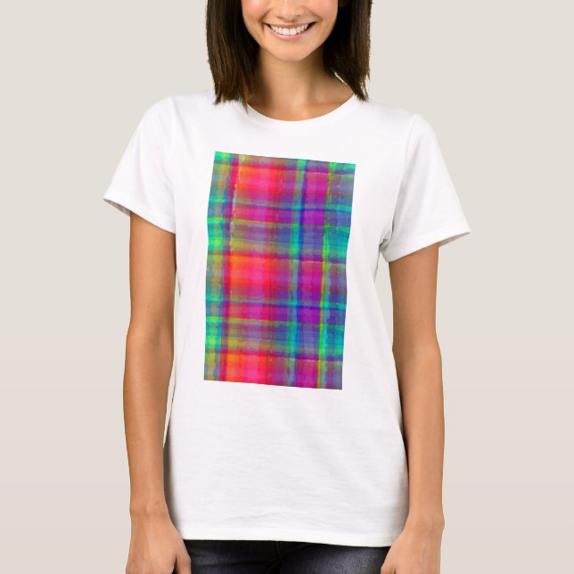 Bright Plaid T-Shirt (Front)