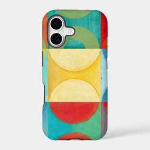 Bright Pop Art with Circles and Squares