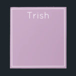 Bright Pop of Colour Personalised Notepad, Purple Notepad<br><div class="desc">This modern notepad features a bright colour and your personalisation at the top. Use the template to add your custom text.</div>