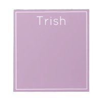 Bright Pop of Colour Personalised Notepad, Purple