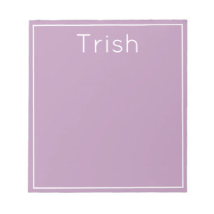 Bright Pop of Colour Personalised Notepad, Purple Notepad