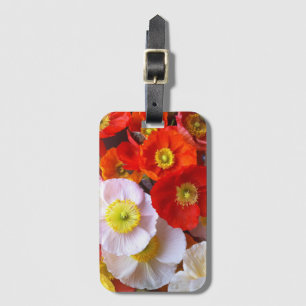 Bright Poppy Flowers Luggage Tag