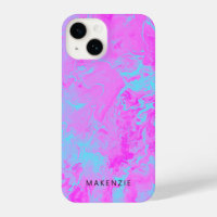 Bright poured paint personalised