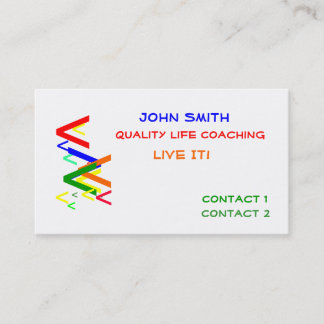 Bright professional business card