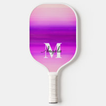 bright purple and pink sunset colours monogram