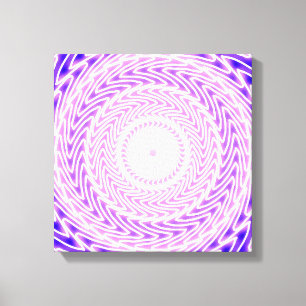 Bright purple circles pattern canvas print
