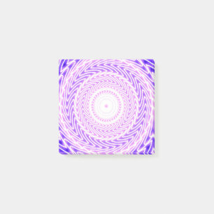 Bright purple circles pattern post-it notes