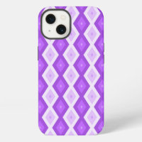 Bright purple diamond pattern Case-Mate iPhone cas