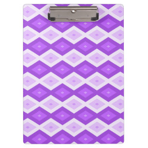 Bright purple diamond pattern clipboard
