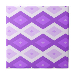 Bright purple diamond pattern tile
