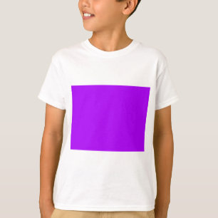 Bright Purple Fuchsia Neon Purple Colour Only T-Shirt