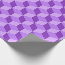 BRIGHT PURPLE GEOMETRIC CUBE PATTERNS