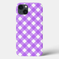 Bright purple gingham Case-Mate iPhone case