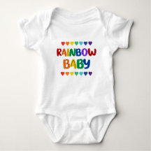 Bright "Rainbow Baby" Design Baby Bodysuit