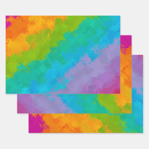 Bright Rainbow Birthday Wrapping Paper