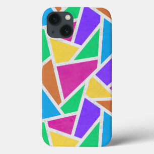 Bright rainbow colors mosaic Case-Mate iPhone case