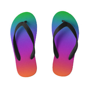 Bright Rainbow Colours Kid's Flip Flops