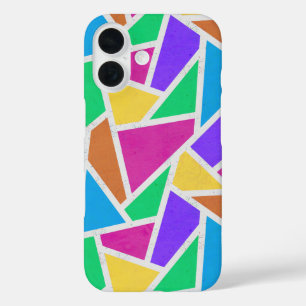 Bright rainbow colours mosaic Case-Mate iPhone cas 16 Case