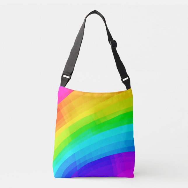 Bright Rainbow Crossbody Bag (Front)