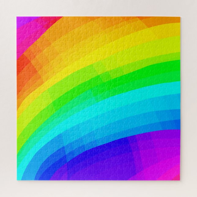 Bright Rainbow Design Super Hard Jigsaw Puzzle (Vertical)