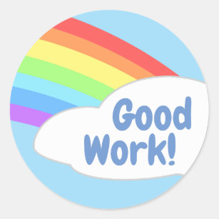 Kids Good Job Stickers Labels Zazzle Uk