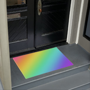 Bright Rainbow Gradient Doormat