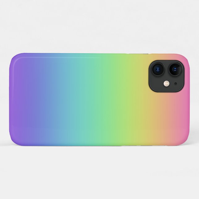 Bright Rainbow Gradient iPhone Case (Back (Horizontal))