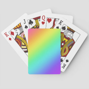 Bright Rainbow Gradient Playing Cards