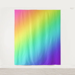 Bright Rainbow Gradient Tapestry