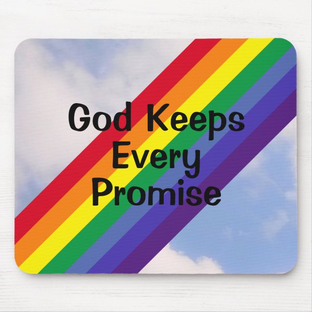 Bright Rainbow in the Sky Inspirational Cute       Mouse Mat (Front)