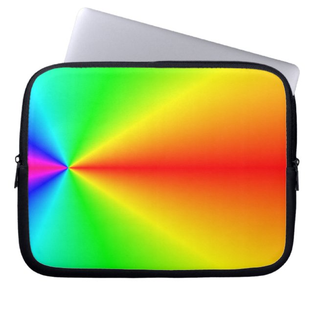 Bright rainbow laptop sleeve (Front)