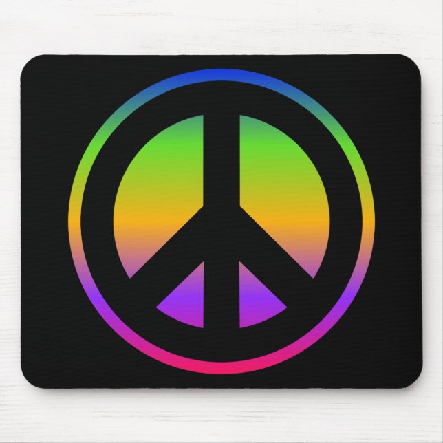 Bright Rainbow Mouse Mat (Front)