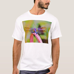 Bright Rainbow Pink Dragonfly T-Shirt