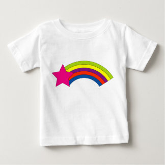 Bright Rainbow & Pink Star for Kids Baby T-Shirt
