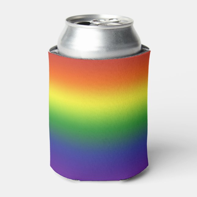 Bright Rainbow Pride Can Cooler (Can Front)