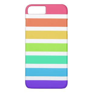Bright rainbow stripes iPhone 8 plus/7 plus case