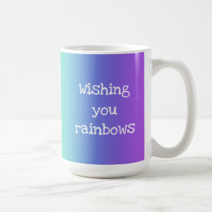 Bright Rainbow "Wishing You Rainbows" Mug