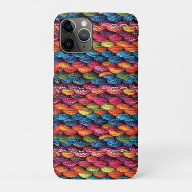 Bright rainbow yarn Case-Mate iPhone case (Back)