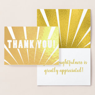Bright Rays   Thank You! Foil Card