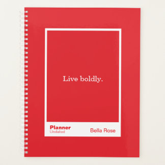 Bright Red Block Quote | Fully Customisable Planner