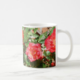 Bright Red Bush Roses Photograph Coffee Mug