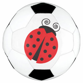 Bright Red Cartoon Ladybug Football