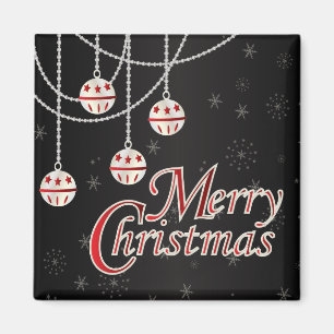 Bright Red Christmas Magnet