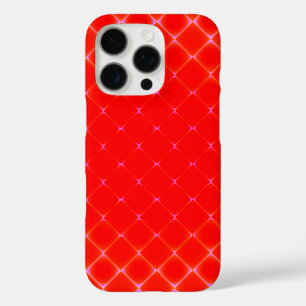 Bright Red Diamond Pattern iPhone 16 Pro Case