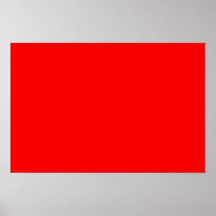 bright red DIY custom background template Poster
