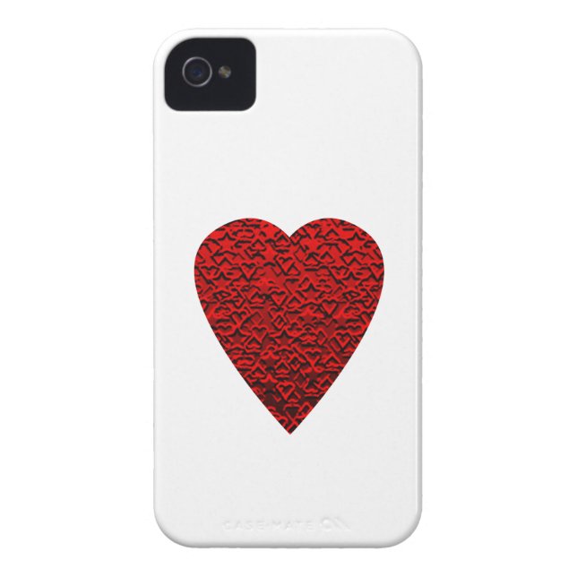 Bright Red Heart Picture. Case-Mate iPhone Case (Back)